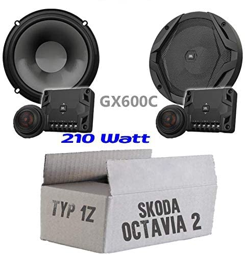 JBL GX600C | 2-Wege | 16,5cm Lautsprecher System - Einbauset für Skoda Octavia 2 1Z Front - justSOUND