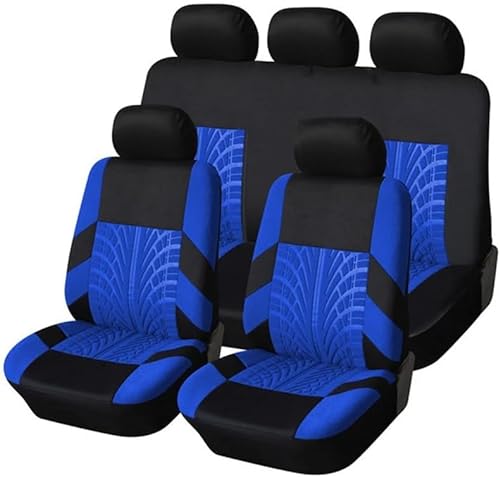 Auto Sitzbezüge Sets für Suzuki Ignis (MF) 2.Gen 2016 2017 2018 2019 2020 2021 2022 2023, Wasserdichtes Komfortabler Vordersitze Rücksitzschoner Innenraum Zubehör,A/Blue