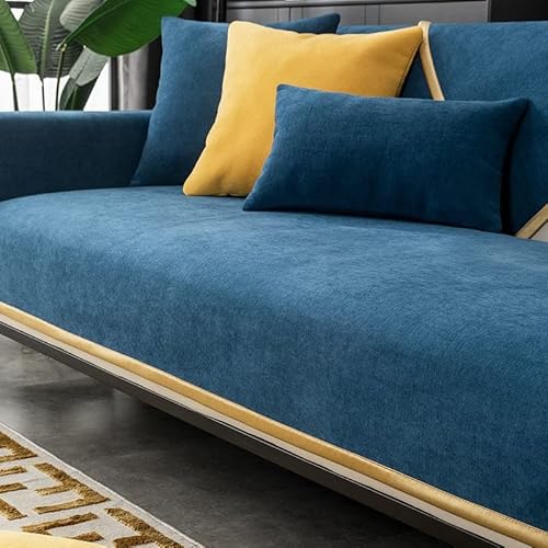 Sofabezüge 1 2 3 4 Sitzer Wasserdicht Sofabezug, L Form Sofaüberwurf,Ecksofa Pets Dog Couch Überzug Anti-Rutsch Sofa Überwurf (Color : O, Size : 90x180cm1pc)