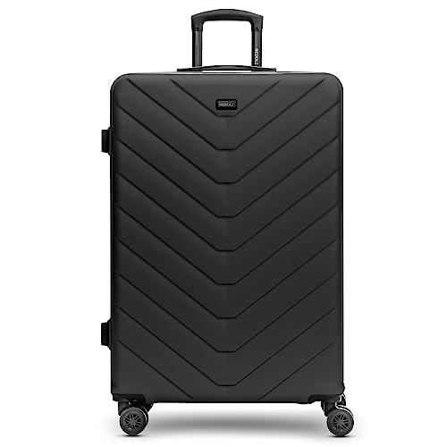 REDOLZ Hartschalen Koffer | Leichter Trolley 52 x 29 x 79 cm - hochwertiges ABS Material | Männer/Frauen - 4 Doppelrollen & TSA-Schloss (Essentials 07)