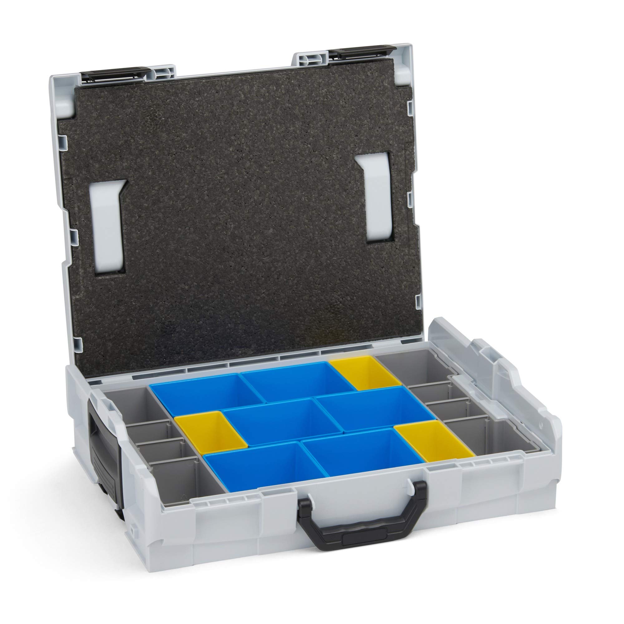 Werkzeug Organizer Box | L-BOXX 102 (grau) mit Insetboxenset BC3 | Profi Werkzeugkoffer leer inkl. Sortimentskasten Einsätze