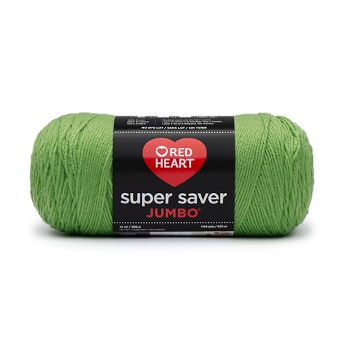 Red Heart „Super Saver Jumbo“ Strickgarn, 073650013508 grün - Spring Green