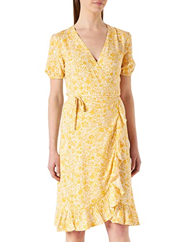 PART TWO Damen Clairepw Dr Dress Feminine Silhouette Kleid, Yellow Painted Flower, 40