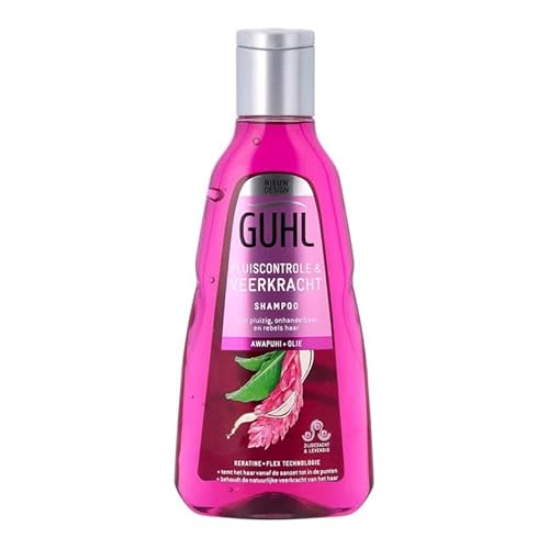 4er Pack - GUHL Shampoo Bändigung & Schwung (Pluiscontrole & Veerkracht) - mit Awapuhi+Öl - 250ml