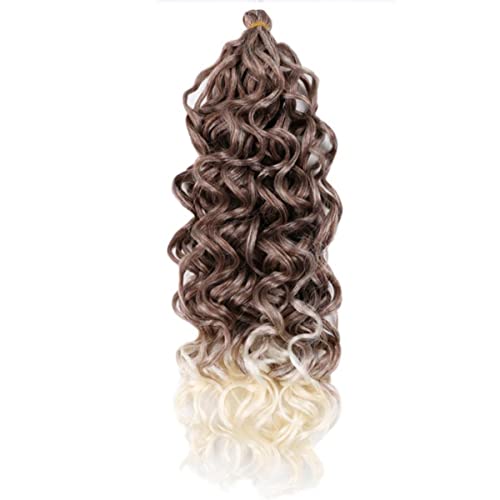 Ocean Synthetic Wave Braiding Hair Extensions Crochet Curl Hawaii Curly Blonde Water Wave Braids For Women-33-613,20inches,3Pcs/Lot
