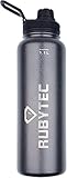 Rubytec Vakuum Cool Trinkflasche – Hammertone Graphit, 0,55 l
