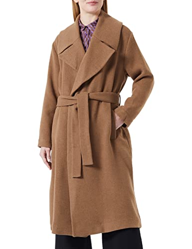 Sisley Damen 2RKJLN01P Wool Blend Coat, Burnt 71Q, 42