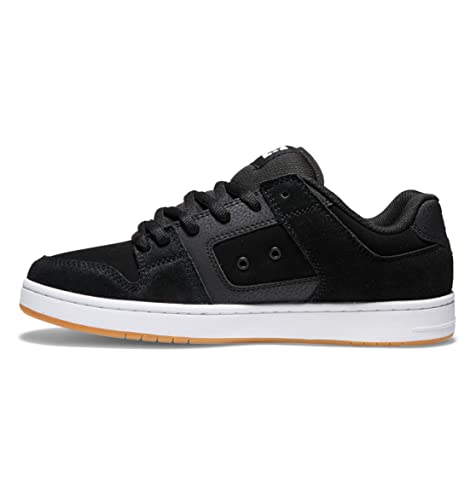 DC Shoes Manteca S - Leather Skate Shoes for Men - Leder-Skate-Schuhe - Männer - 42.5 - Schwarz