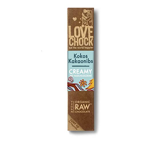 Lovechock - Creamy Riegel 40 g KokosKakaonibs - 40 g - 12er Pack