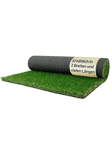 Kunstrasen Rasen-Teppich Meterware - WANDERLUST, 2,00m x 2,50m, Hochwertiger, UV-Beständiger, Wasserdurchlässiger Outdoor Bodenbelag für Balkon, Terrasse und Garten