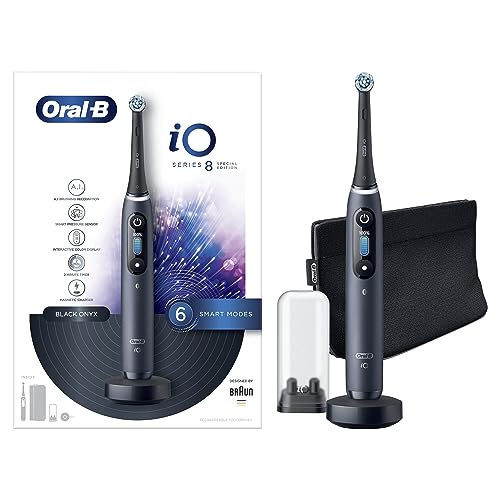 Oral-B Pro iO 8 Elektrische Zahnbürste, Sonderedition, Schwarz, 1 Stück