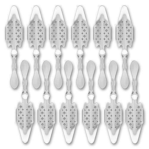 12x Absinth Löffel "Losanges 41" Absinthe Spoon