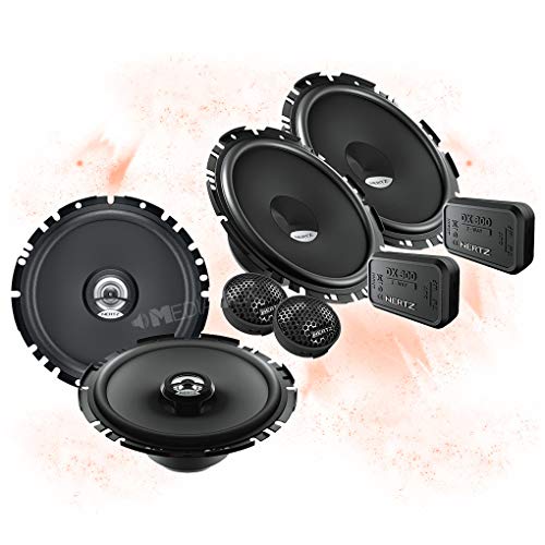 Mediadox Hertz Front/Heck 16,5cm/165mm Auto Lautsprecher/Boxen/Speaker Komplett-Set kompatibel für VW (VI)