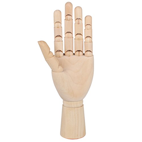 Larcele Hölzerne Menschliche Links Händ Gliederpuppe Modell Zeichnungs Modell MSMX-02 (26cm/10inch) MEHRWEG