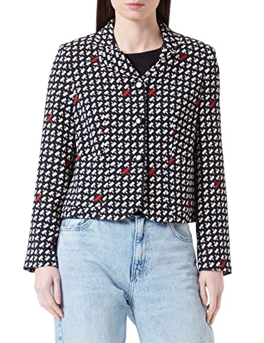 Sisley Damen 2X1XLW00S Jacket, Multicolor 73K, 40