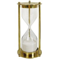 Sanduhr Messing Antik-Stil Chronometrie Sandglasuhr Timer Sandglas 14,5cm