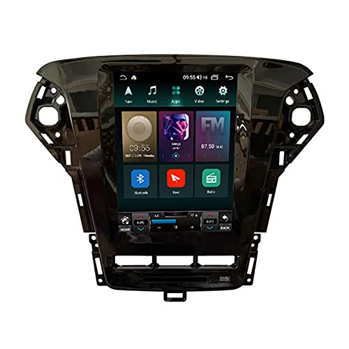 ADMLZQQ Doppel-Din-Autoradio Mit Carplay Für Ford Mondeo mk4 2011-2013,9.7'' HD Touchscreen Bluetooth Car Radio,Mirror Link,Backup-Kamera,Lenkradsteuerung,GPS/USB/SIM Karte,FM/AM Autoradio,Ts3