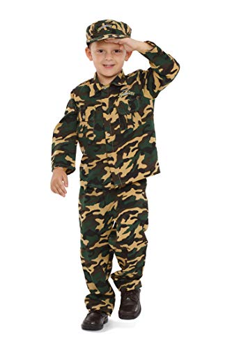 Dress Up America Army Kostüm für Kinder – Soldatenkostüm für Jungen und Mädchen