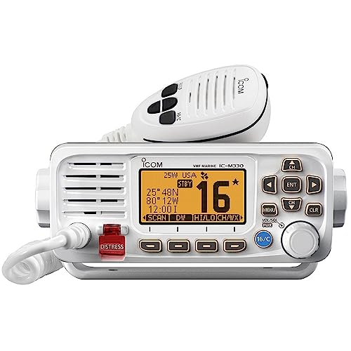 W2B – VHF Feste Halterung – VHF Feste Halterung – VHF, Basic, kompakt, mit GPS, Weiß