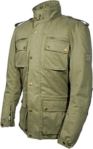 Bores B-69 Military Olive Motorrad Textiljacke (Olive,3XL)