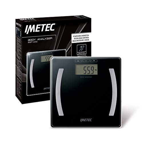 Imetec Body Analizer ES7 400, Diagnosewaage zur Ermittlung des Körperwassers, Muskelanteils und Körperfetts
