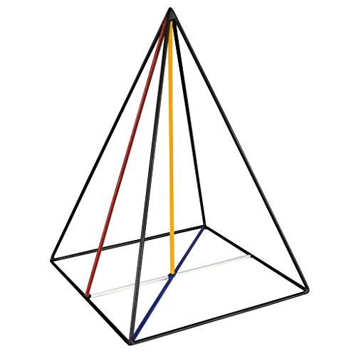 Wiemann Lehrmittel Kantenmodell Quadratische Pyramide, Kantenlänge Grundseite 300 mm