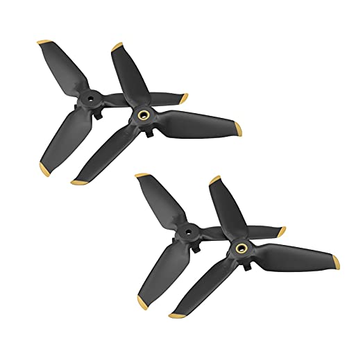 Zubehör für Drohnen 4PCS Schnellveröffentlichung Propellers Requisiten for DJI FPV Combo Drone 5328S Blade Ersatzflügel Lüfter Ersatzzubehör (Color : Golden)