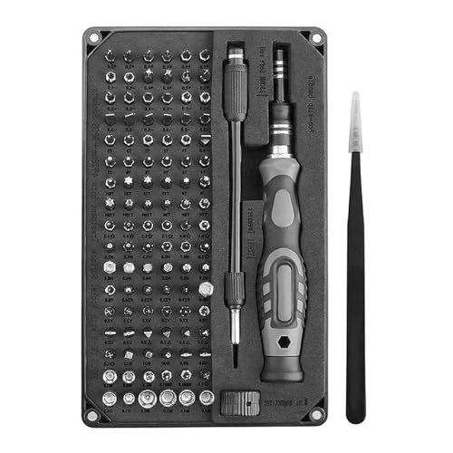 UCK-KIT 106 in 1 Präzisions-Schraubendreher-Set, Schraubendreher-Reparatur-Werkzeug-Kit, DIY-Präzisions-Werkzeug-Kit für Telefon,Schwarz