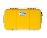 Peli 1060 Micro Case-Schutz für Smartphone und Kleinere Habseligkeiten bei Outdoor- Aktivitäten, IP67 Wasserdicht, 1,3L Volumen, Gelb/ Schwarze Gummieinlage, 1060-025-240E