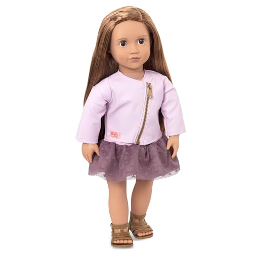 Our Generation BD31101 Doll w/Pink Leather Jacket, Vienna