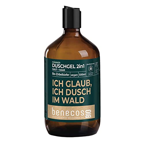 Benecos Zirbelkiefer Duschgel, 2in1 Haut+Haar, 500ml (10)