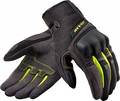 REV'IT! Motorradhandschuhe kurz Motorrad Handschuh Volcano Handschuh schwarz/neon-gelb XL, Herren, Tourer, Ganzjährig, Textil