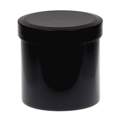250ml Salbendosen Schraubdeckeldosen Schraubdosen Cremedosen, Anzahl:50 Stück, Farbe:DoDe schwarz/schwarz