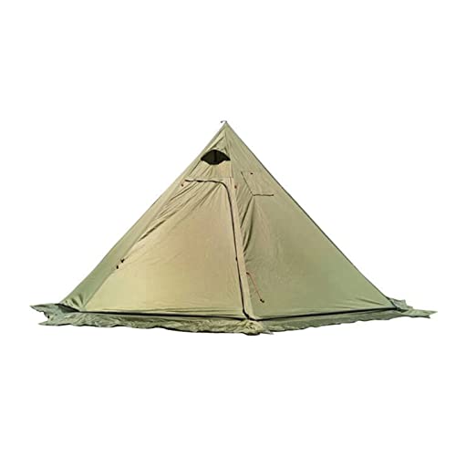 Zelte für Camping Jungle Craft Pyramidenzelt Schornstein Ripstop Plaid Camping Rucksack Zelt Höhe 220 cm Outdoor Winterzelt