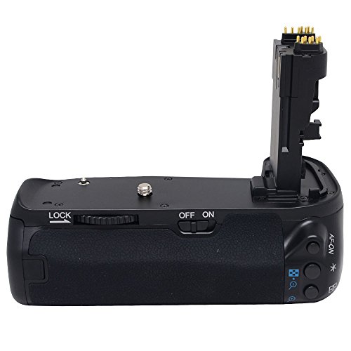 Mcoplus BG-70D Professioneller vertikaler Batteriehalter für Canon EOS 70D 80D Digital SLR – Schwarz