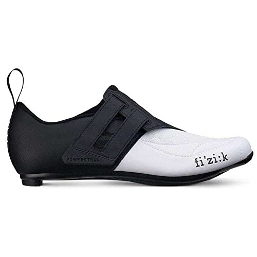 Fizik Transiro Powerstrap R4 Triathlonschuhe schwarz/weiß Schuhgröße EU 45 2020 Rad-Schuhe Radsport-Schuhe