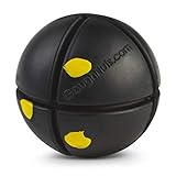 Goughnuts - Ball für Hunde, praktisch unzerstörbar - Das Hundespielzeug für Power-Kauer hält selbst hartnäckigen Hunden Stand - Stabiler Gummiball für mittelgroße Rassen 13-32 kg - Schwarz 7,6 cm