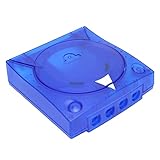 Jopwkuin Durchscheinendes Gehäuse, Blauer Vollschutz, durchscheinender Kunststoffschild, Ersatz, Kratzfest, für Dreamcast DC