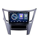 Android 8.1 GPS Navigation Radio TV, 9 Zoll Full Touch Screen Bildschirm Autoradio, für Subaru Legacy Outback 2009-2014, mit DAB CD DVD Lenkradkontrolle Bluetooth USB FM AM,4G+WiFi:1+16G