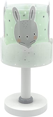 Dalber Kinder Tischlampe Nachttischlampe Baby Bunny Kaninchen grün