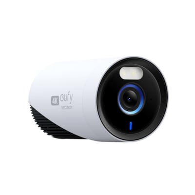 eufy Security eufyCam E330 (Professional) Zusatz-Überwachungskamera für Außen, 4K, 24/7 Aufnahme, Netzstrombetrieben, veratärktes Wi-Fi, Gesichtserkennungs-KI, Keine Gebühren, erfordert HomeBase 3