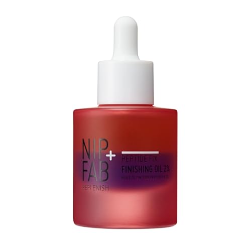 Nip+Fab Peptide Fix Finishing Oil 2%, 30 ml, Perfect Finish for All Skincare Routines, For All Skin Types, Support the Skin Barrier for a Smoother, Firmer-Looking Complexion
