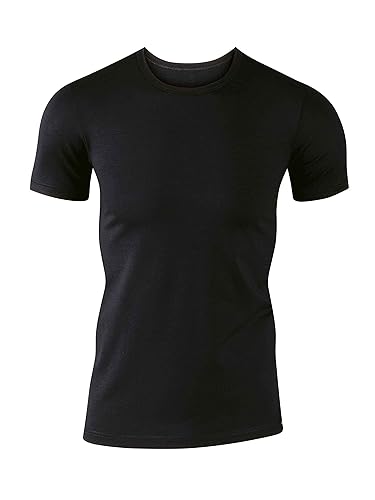Calida Herren T-Shirt Evolution Unterhemd, (schwarz 992), Large (Herstellergröße: L = 52/54)