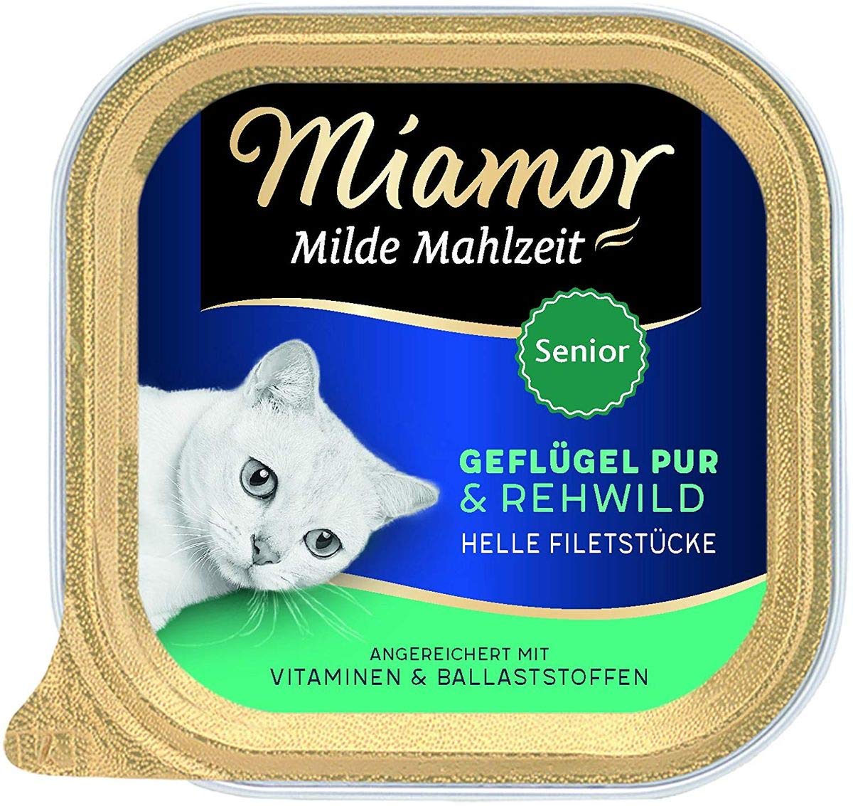 Miamor Milde Mahlzeit Senior Kaninchen & Huhnstückchen (16 x 100g)