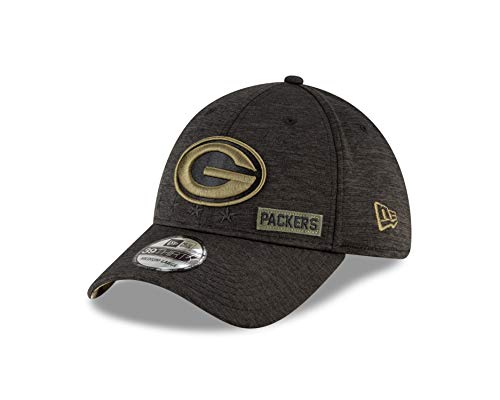New Era - NFL Green Bay Packers 2020 Salute to Service 39Thirty Stretch Cap - Grau Größe L-XL