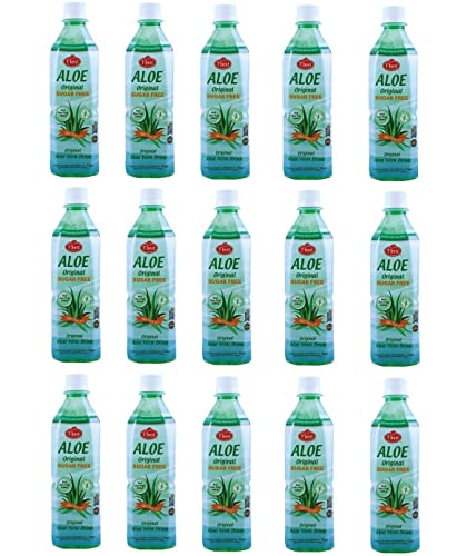 bick.shop® 15x Aloe Vera Drink ZERO 0,5L AloeVera mit Fruchtfleisch EINWEG inkl 15x 0,25€ Pfand