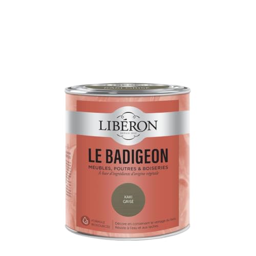 Libéron Le Badigeon Möbel, Balken und Holzvertäfelungen, Khaki, Grau, 0,75 l