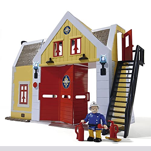 Offizielle Feuerwehrmann Sam – Feuerwehrstation mit Figur (Simba 9251062)