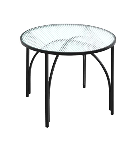 HAKU Möbel Beistelltisch, Metall, schwarz, Ø 50 x H 40 cm
