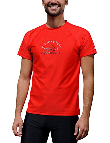 iQ-Company Herren T-Shirt UV-Schutz 300 Loose Fit Watersport 94,rot(red),M (50)